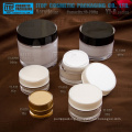 Classical hot-selling luxury double layers round acrylic lotion bottle and cream jar empty plastic cosmetic packaging